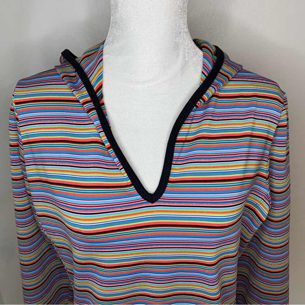 Athleta Vibrant Colored Pullover Hoodie Size L
